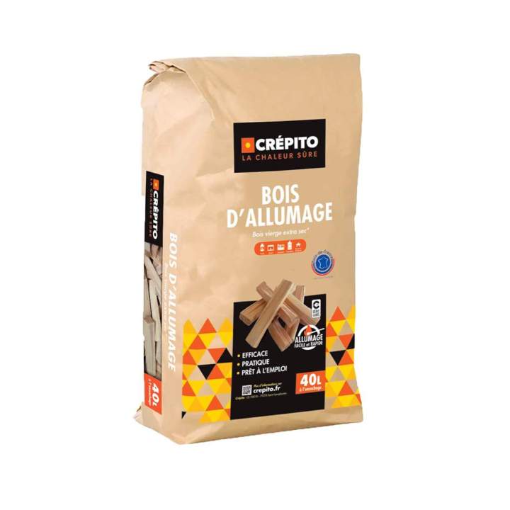 sac de bois d allumage 40l cr pito